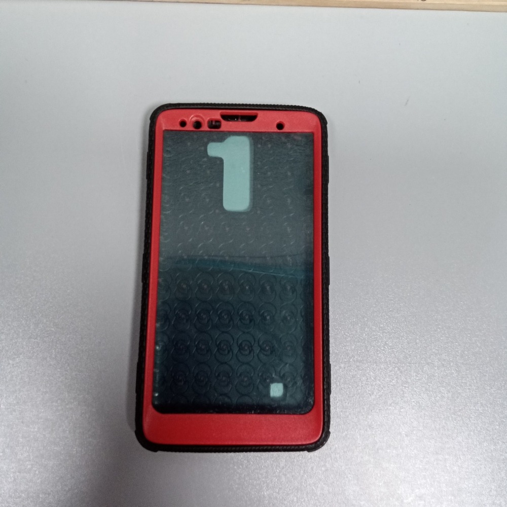 Covrware‎ Rugged Full Body Protective Case Red Black with Screen Protector LG K7